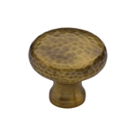 Victorian Round Cabinet Knob Hammered Design