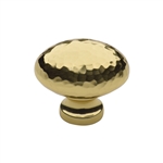 Victorian Oval Cabinet Knob Hammered Design