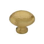 Victorian Oval Cabinet Knob Hammered Design