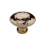 Victorian Oval Cabinet Knob Hammered Design