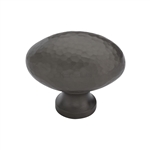 Victorian Oval Cabinet Knob Hammered Design