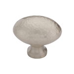 Victorian Oval Cabinet Knob Hammered Design
