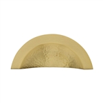 Crescent Drawer Cup Pull Hammered Design