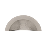 Crescent Drawer Cup Pull Hammered Design