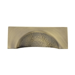 Hampshire Drawer Cup Pull Hammered Design