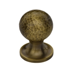 Ball Cabinet Knob Hammered Design