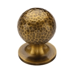 Ball Cabinet Knob Hammered Design