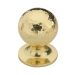 Ball Cabinet Knob Hammered Design
