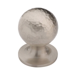 Ball Cabinet Knob Hammered Design