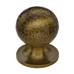 Ball Cabinet Knob Hammered Design