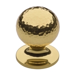 Ball Cabinet Knob Hammered Design