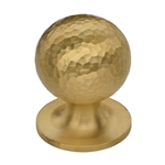 Ball Cabinet Knob Hammered Design