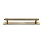 Knurled Cabinet Pull Handle with Plate