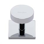 Disc Cabinet Knob With Square Backplate