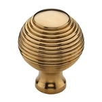 Reeded Cabinet Knob